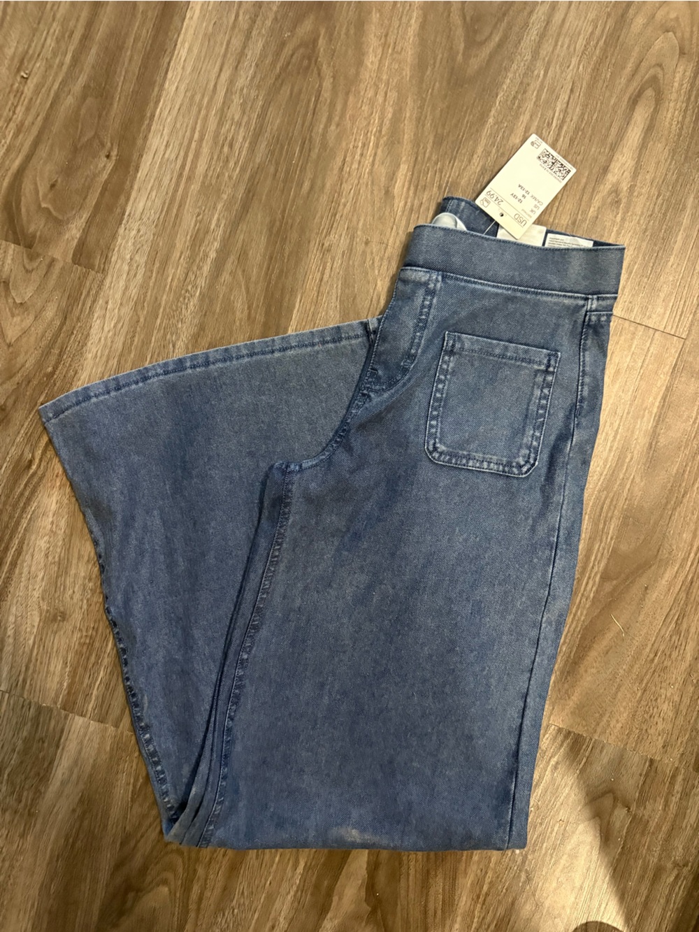H&M Kids Mid-Blue Pull-On Denim Pants